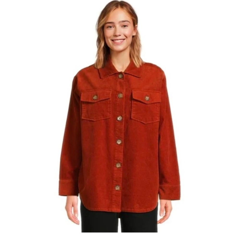Women's Rust Corduroy Jacket